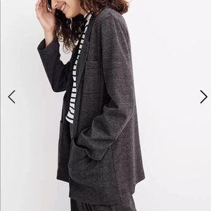 Madewell Oversized Knit Blazer in Glen Plaid XS